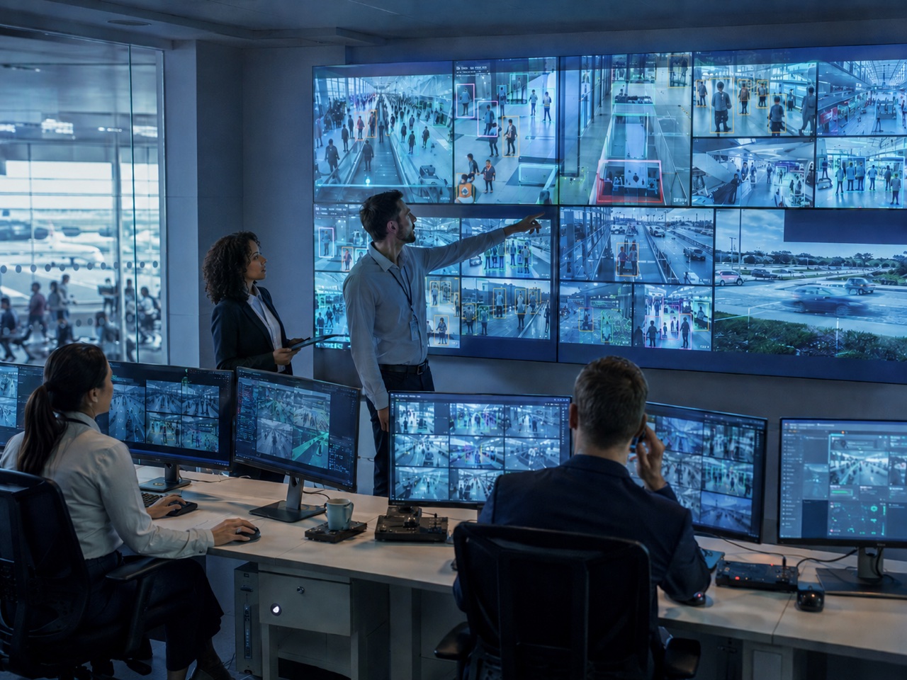ศูนย์เฝ้าระวัง CCTV และ AI Video Analytics